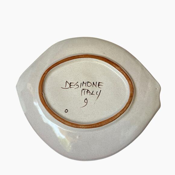 DeSimone Home Decor Wall Art Ceramic Fish Bold Colors Hand Painted Italy Signed - Picture 2 of 10